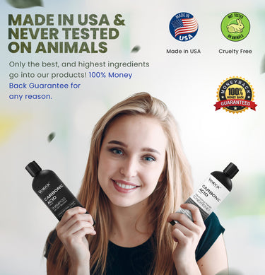 Carbonic Acid Shampoo and Conditioner | Revitalizes Hair Growth | Scalp Soothing Formula | Washes away Dandruff